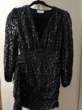 RHODE | Dresses | Rhode Ester Velvet Dress In Black Size 6 | Poshmark